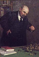 Lenin giocatore di scacchi