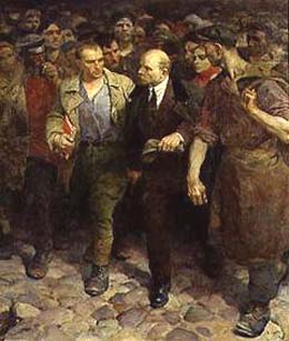 Lenin e gli operai di W.Serov